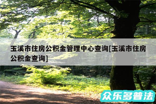 玉溪市住房公积金管理中心查询及玉溪市住房公积金查询