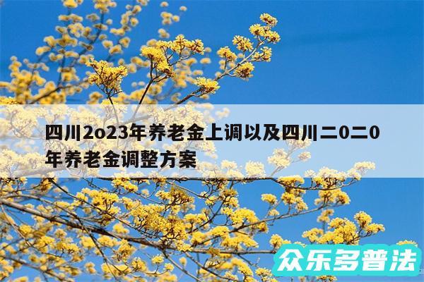 四川2o23年养老金上调以及四川二0二0年养老金调整方案