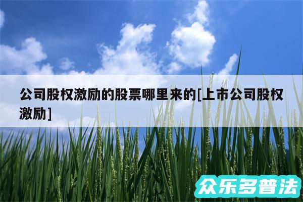 公司股权激励的股票哪里来的及上市公司股权激励