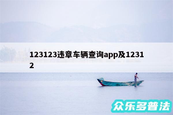 123123违章车辆查询app及12312