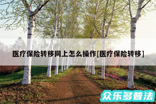 医疗保险转移网上怎么操作及医疗保险转移