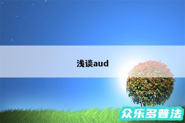 浅谈aud