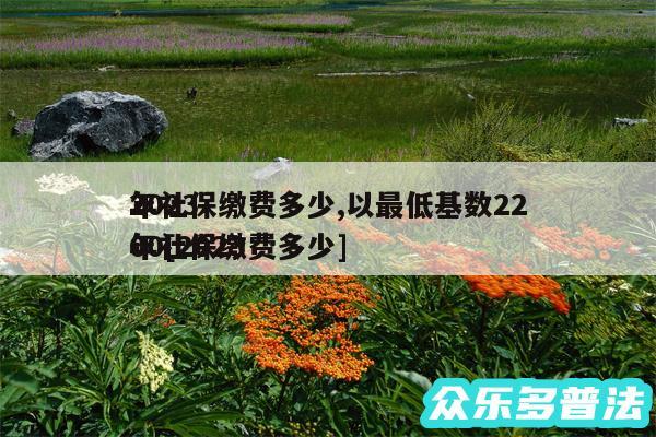 2024
年社保缴费多少,以最低基数2200及2024
年社保缴费多少