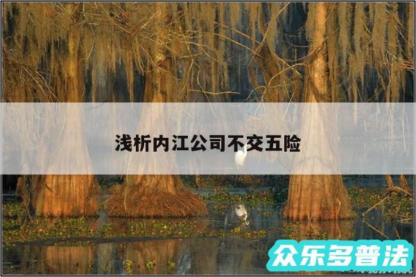 浅析内江公司不交五险