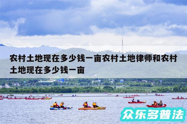 农村土地现在多少钱一亩农村土地律师和农村土地现在多少钱一亩