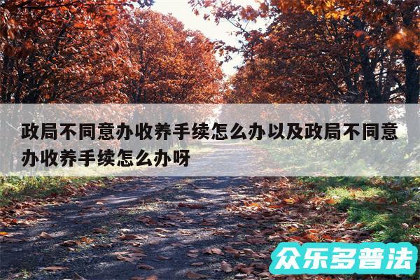 政局不同意办收养手续怎么办以及政局不同意办收养手续怎么办呀