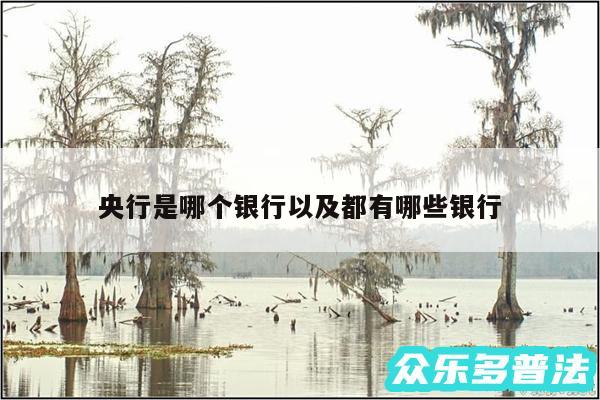 央行是哪个银行以及都有哪些银行