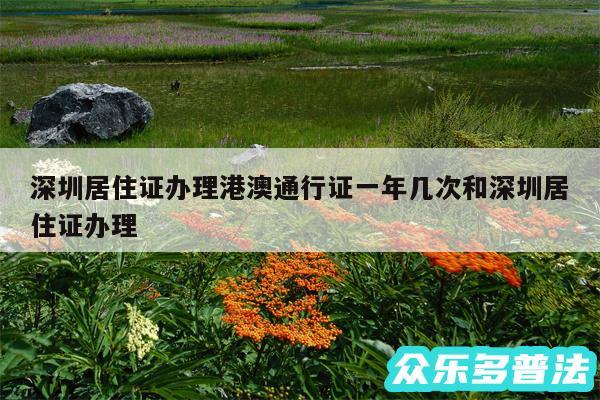 深圳居住证办理港澳通行证一年几次和深圳居住证办理