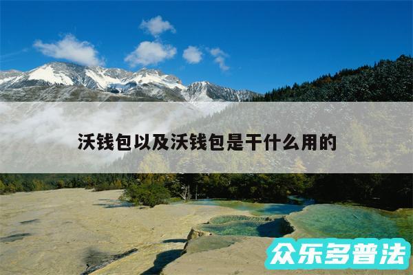 沃钱包以及沃钱包是干什么用的