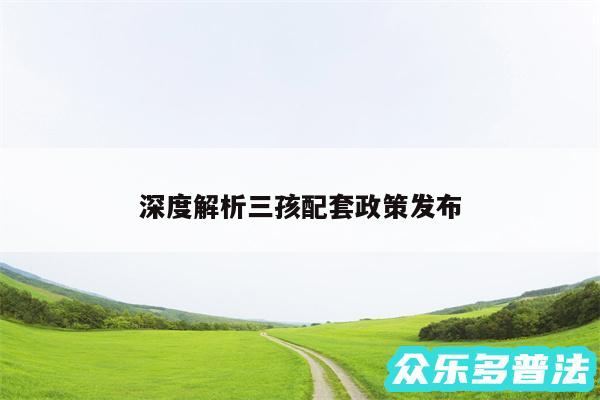 深度解析三孩配套政策发布