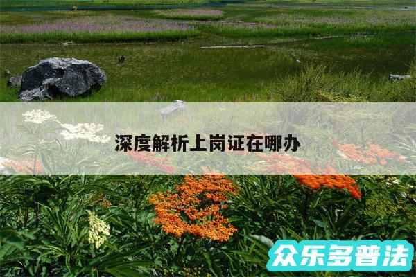 深度解析上岗证在哪办