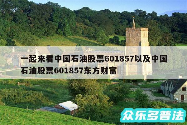 一起来看中国石油股票601857以及中国石油股票601857东方财富