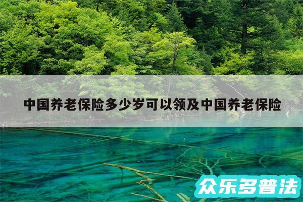 中国养老保险多少岁可以领及中国养老保险