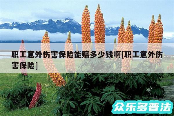 职工意外伤害保险能赔多少钱啊及职工意外伤害保险