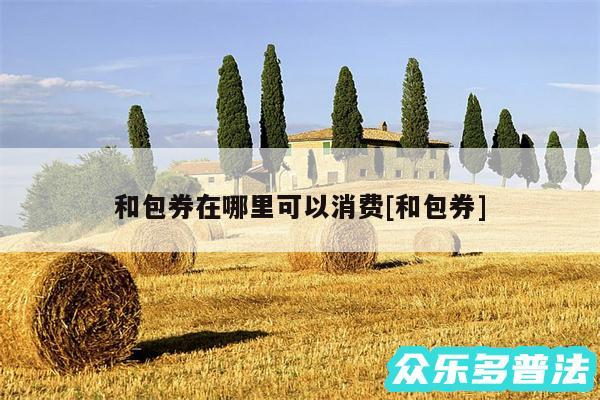 和包券在哪里可以消费及和包券