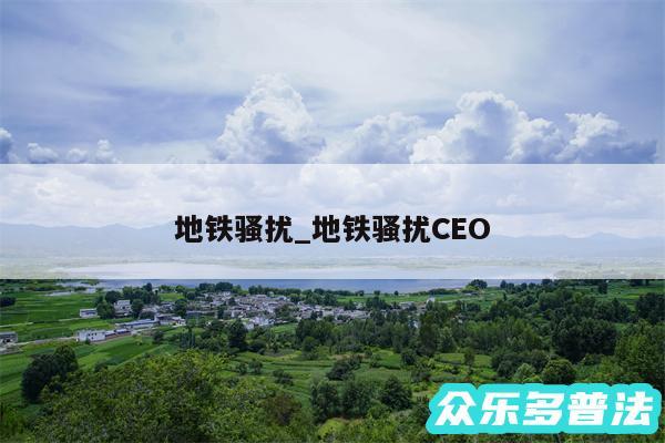 地铁骚扰_地铁骚扰CEO