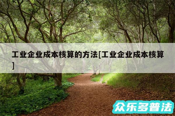 工业企业成本核算的方法及工业企业成本核算