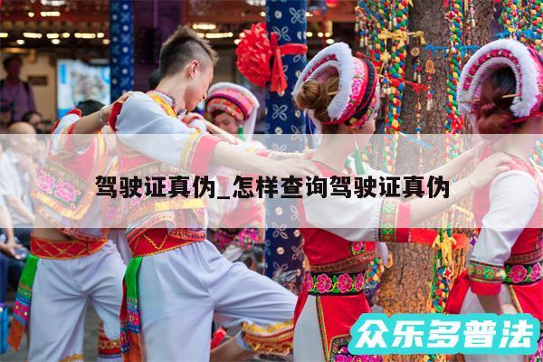 驾驶证真伪_怎样查询驾驶证真伪