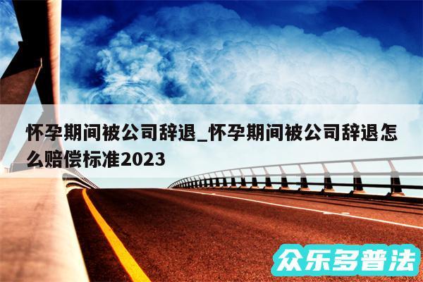 怀孕期间被公司辞退_怀孕期间被公司辞退怎么赔偿标准2024
