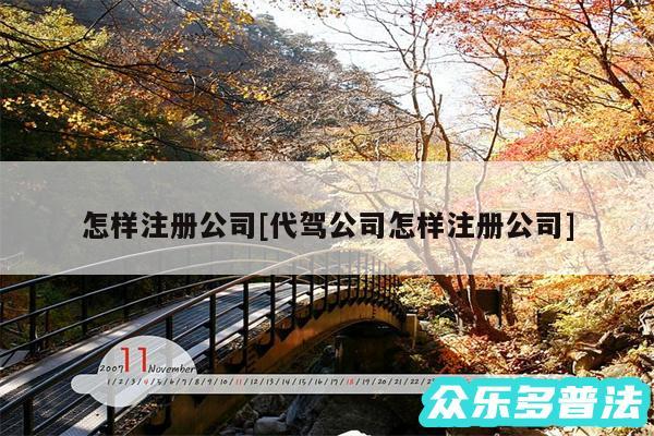 怎样注册公司及代驾公司怎样注册公司