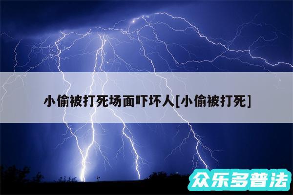 小偷被打死场面吓坏人及小偷被打死