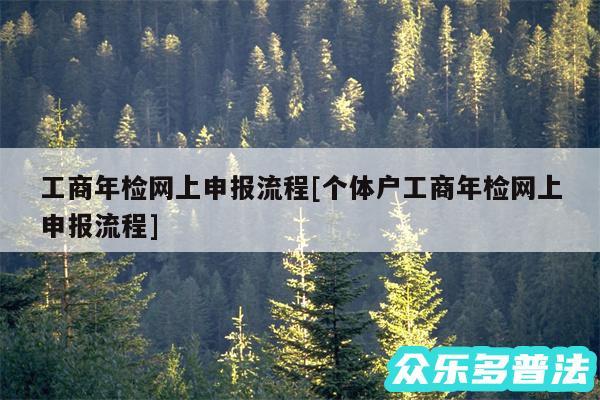 工商年检网上申报流程及个体户工商年检网上申报流程