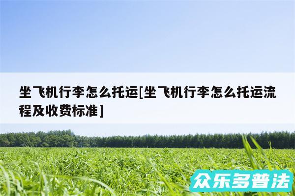 坐飞机行李怎么托运及坐飞机行李怎么托运流程及收费标准