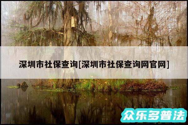 深圳市社保查询及深圳市社保查询网官网